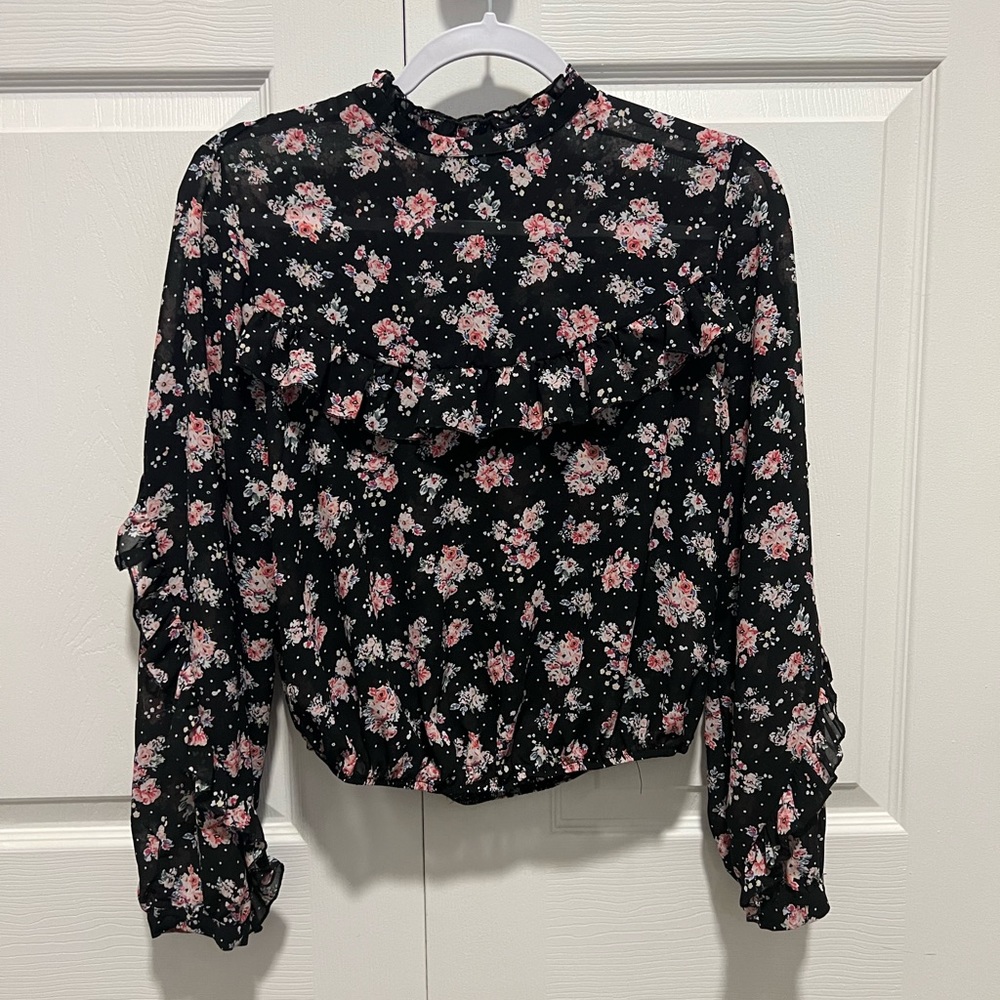 F21 Floral Blouse